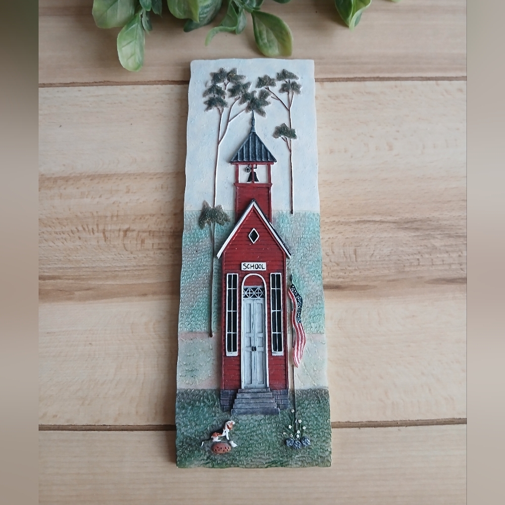 New Rustic Red Schoolhouse Wall Art! Perfect For Home Decor